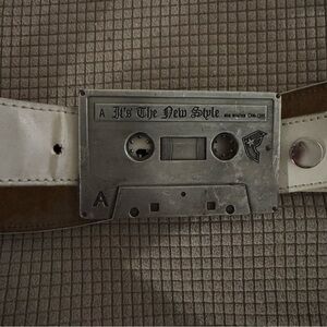 Famous Stars and Straps Retro Cassette Tape Belt Buckle